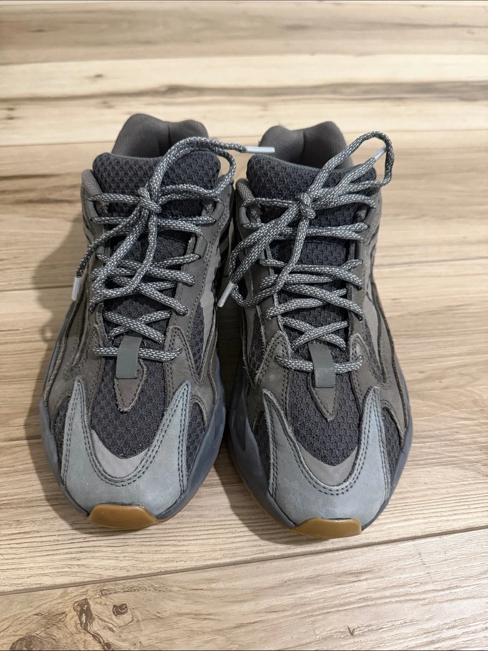 Yeezy Ortholite Adidas Athletic Low-Top Sneakers in Dark Gray